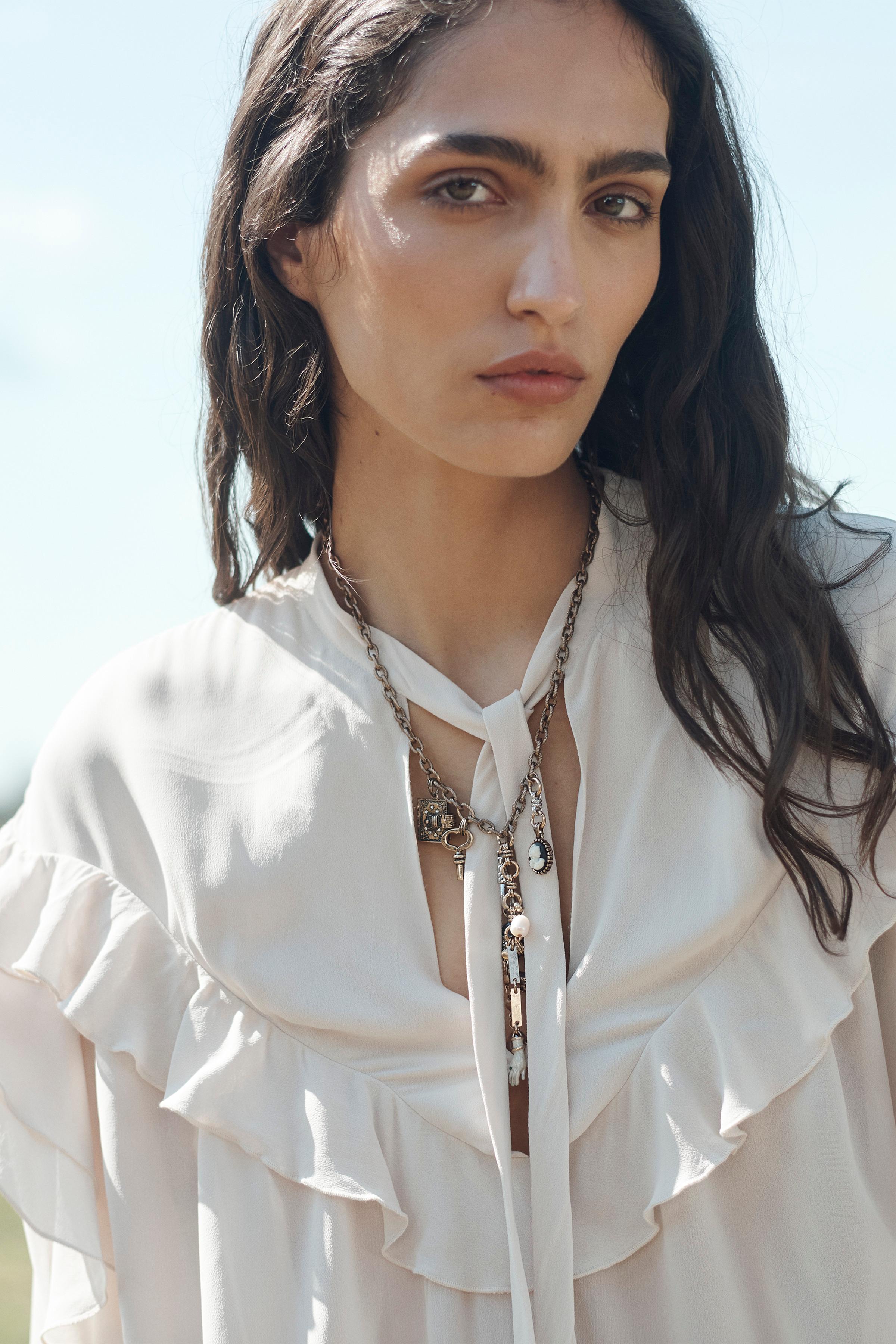 TIED RUFFLED BLOUSE LIMITED EDITION